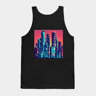 Retro futuristic City Tank Top